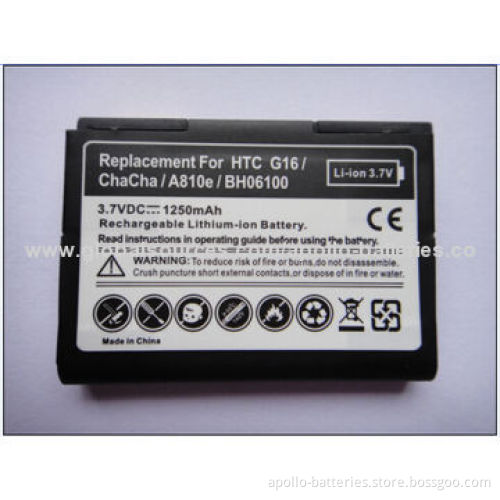 OEM Available China Mobile Phone Battery for HTC Chacha/A810E/G16/Status, 1,250mAh